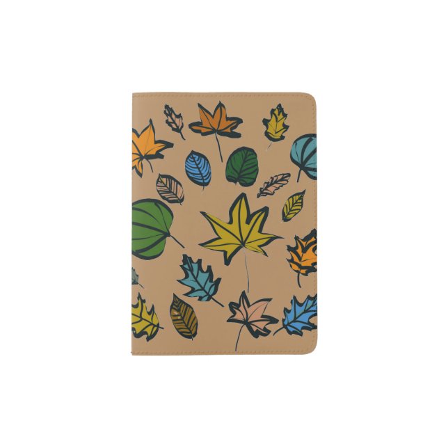 Autumn Leaves on Passport Holder (Front)