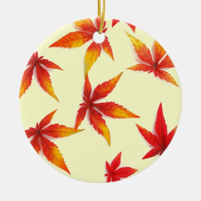 Autumn Leaves Ornament (Front)