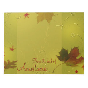 Autumn Leaves Ornaments - Notepad