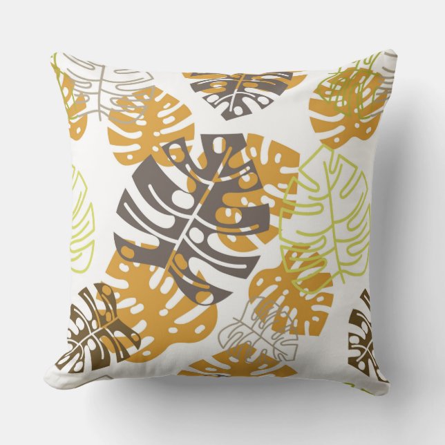 autumn leaves outdoor pillow (Front)