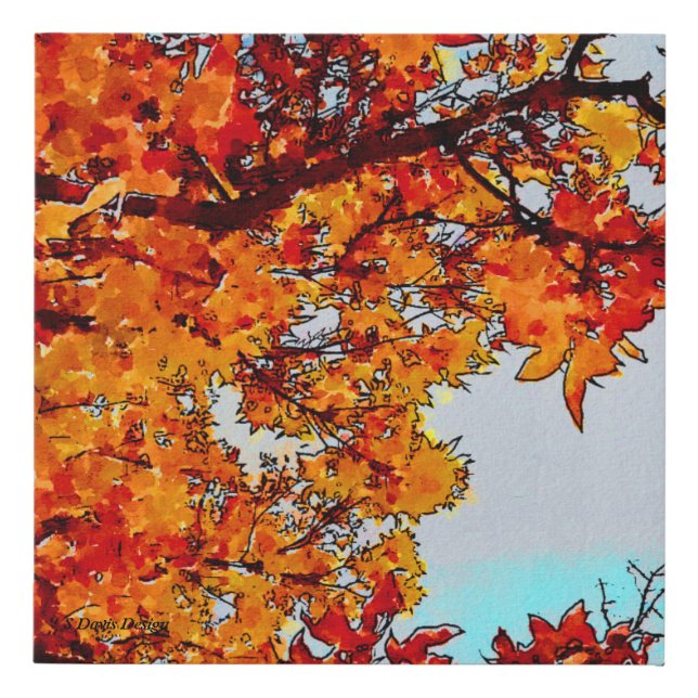 Autumn Leaves Painting Canvas (Front)