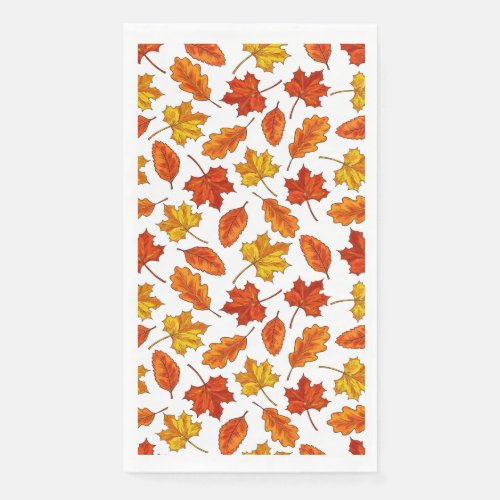 Autumn Leaves Paper Guest Towels