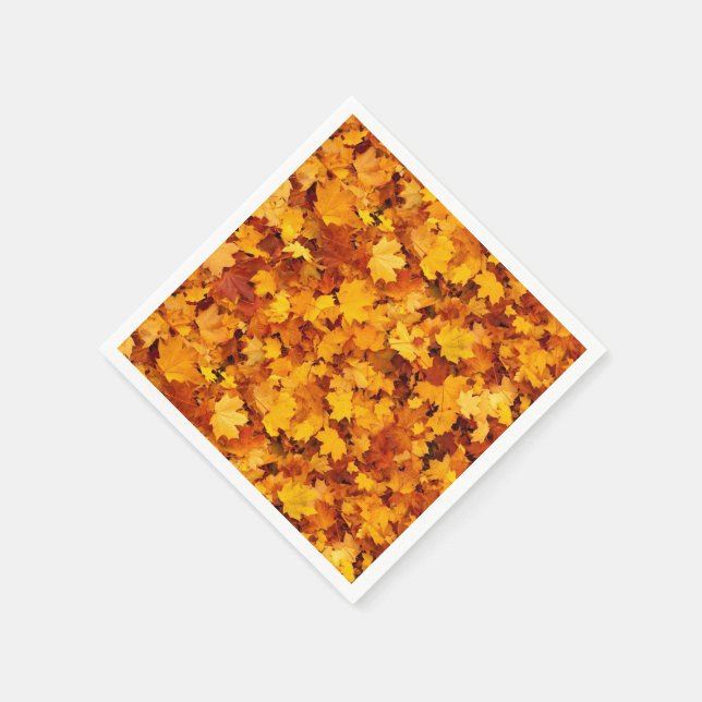 Autumn Leaves Paper Napkins (Corner)