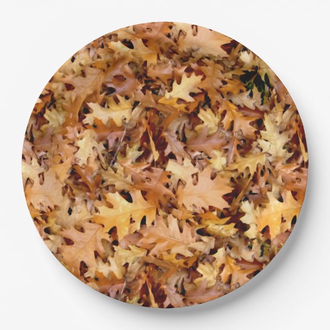 AUTUMN LEAVES PAPER PLATES (Front)