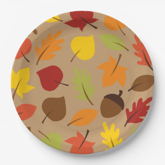 Autumn Leaves Paper Plates