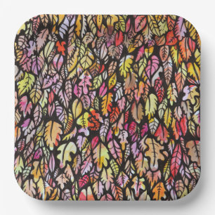 Autumn Leaves Paper Plates