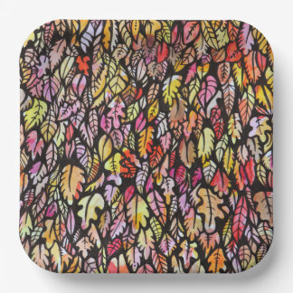 Autumn Leaves Paper Plates