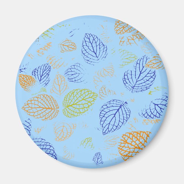 Autumn, Leaves Pattern 3 Magnet (Front)