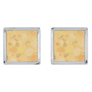 Autumn, Leaves Pattern 4 Cufflinks