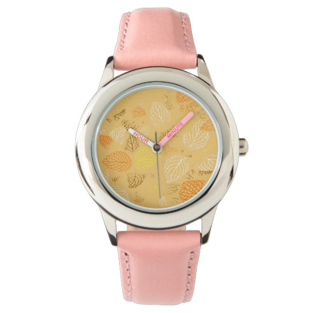 Autumn, Leaves Pattern 4 Watch (Front)