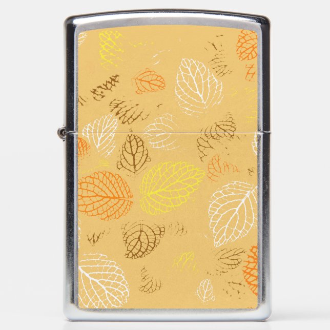 Autumn, Leaves Pattern 4 Zippo Lighter (Front)
