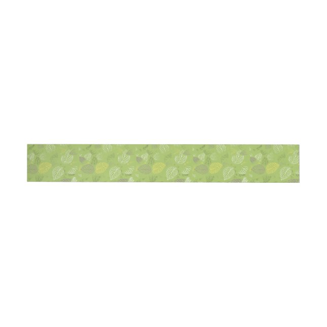 Autumn Leaves Pattern 6 Wrap Around Address Label (Individual)