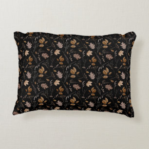 Autumn Leaves Pattern Accent Pillow