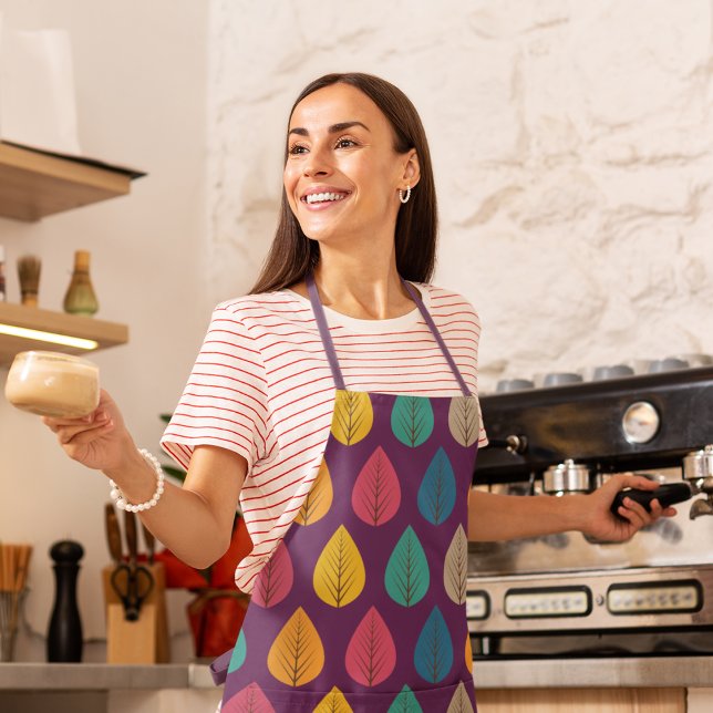 Autumn Leaves Pattern  Apron (Leaves apron)