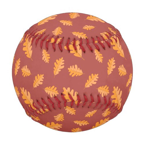 Autumn Leaves Pattern Baseball