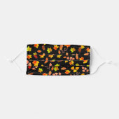 Autumn Leaves Pattern Cloth Face Masks (Front, Folded)