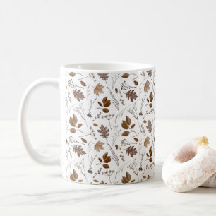 Autumn Leaves Pattern Coffee Mug
