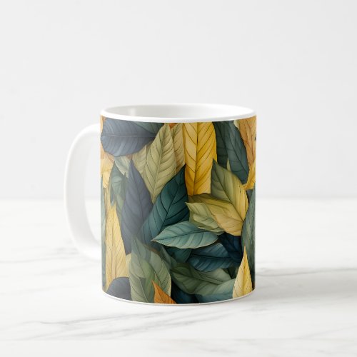 Autumn Leaves Pattern Coffee Mug