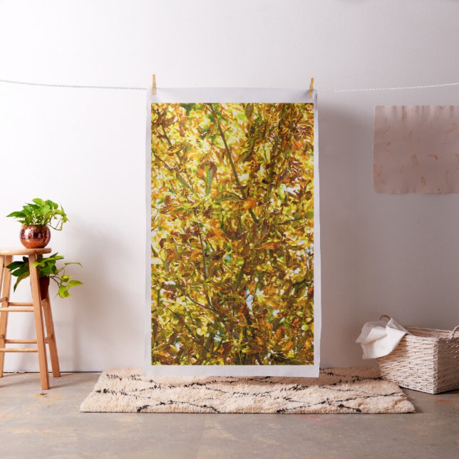 Autumn leaves pattern fabric (In Situ)