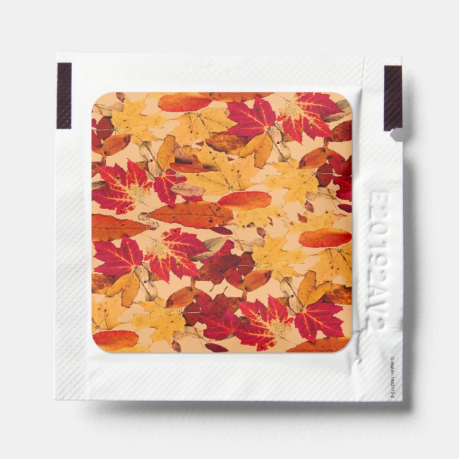 Autumn Leaves Pattern Hand Sanitizer Packets