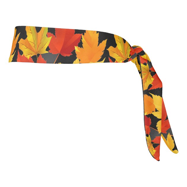 Autumn Leaves Pattern Headband