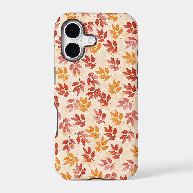 Autumn Leaves Pattern Iphone Case (Back)