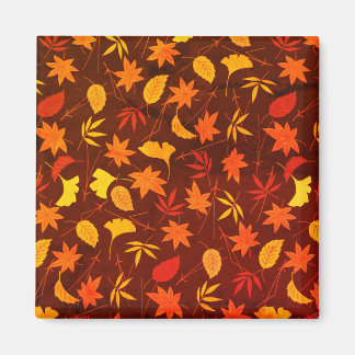 Autumn Leaves Pattern Magnet