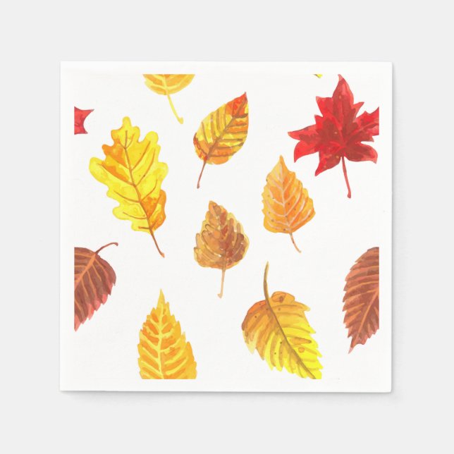 Autumn leaves pattern napkins (Front)