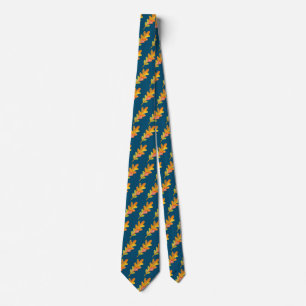 Autumn Leaves Pattern Neck Tie