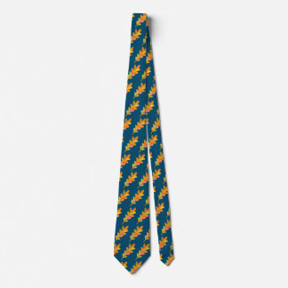 Autumn Leaves Pattern Neck Tie