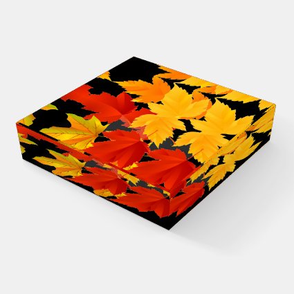 Autumn Leaves Pattern Paperweight