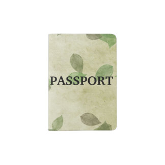 Autumn Leaves Pattern Passport Holder