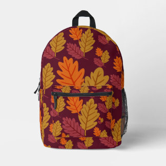 Autumn Leaves Pattern | Printed Backpack