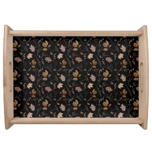 Autumn Leaves Pattern Serving Tray