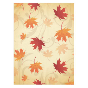 Autumn Leaves Pattern Tablecloth