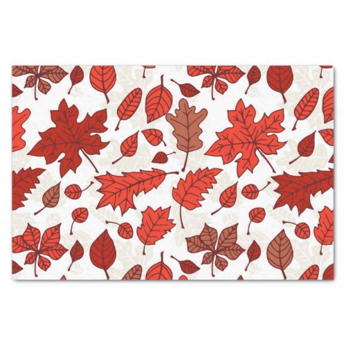 Autumn leaves pattern tissue paper