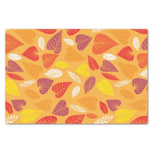 Autumn Leaves Pattern Tissue Paper