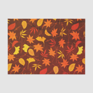 Autumn Leaves Pattern Tissue Paper