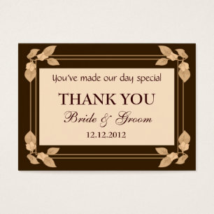 Autumn Leaves Personalized Wedding Favor Gift Tags