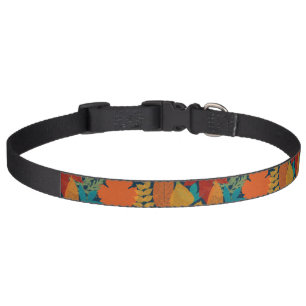 Autumn leaves pet collar