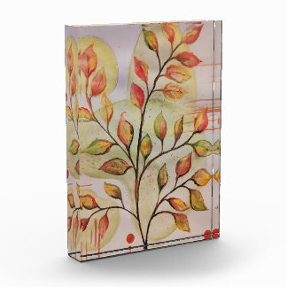 Autumn leaves photo block