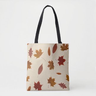 Autumn Leaves Photographic on Cream Custom Color