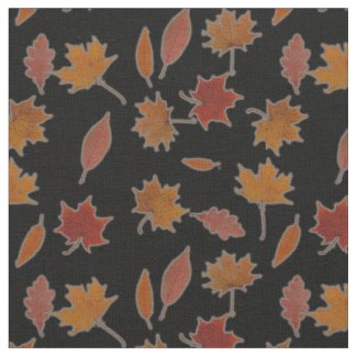 Autumn Leaves Photographic on Custom Color