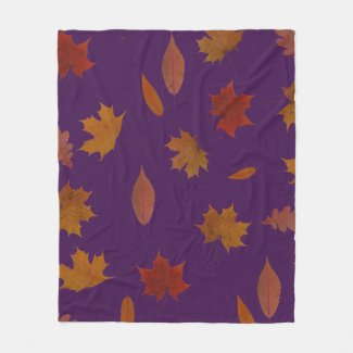 Autumn Leaves Photographic on Custom Color