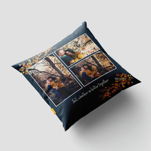 Autumn Leaves Photos Throw Pillow