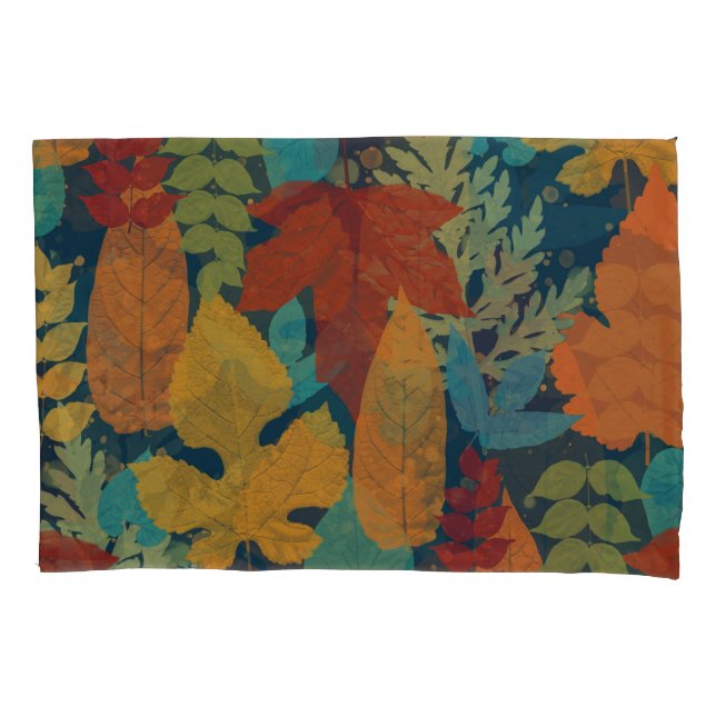 Autumn leaves pillow case (Front)
