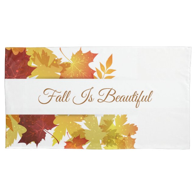 Autumn Leaves Pillowcase  (Front)