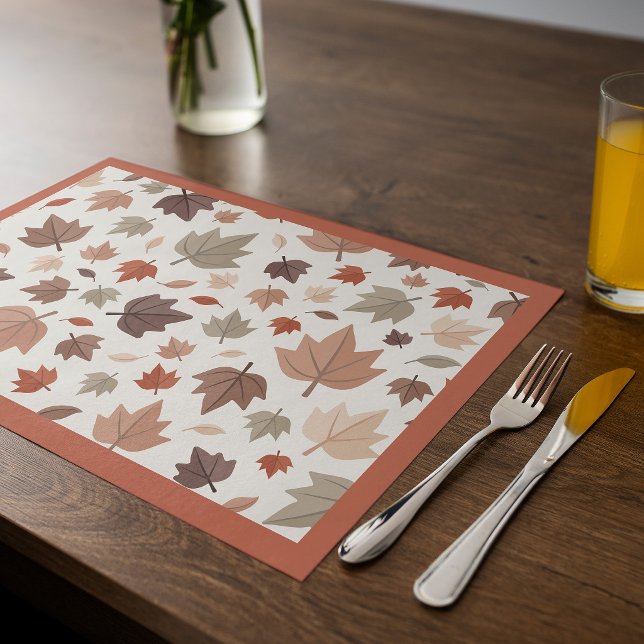 Autumn Leaves Placemat Beige Fall Table Decor (Creator Uploaded)