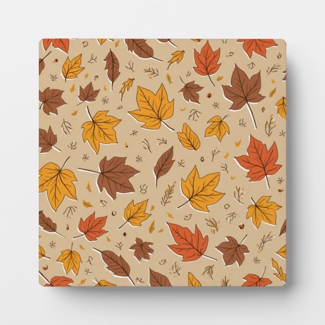 Autumn Leaves Plaque (Front)