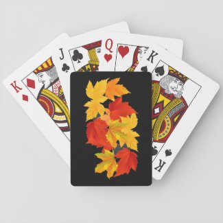 Autumn Leaves Playing Cards